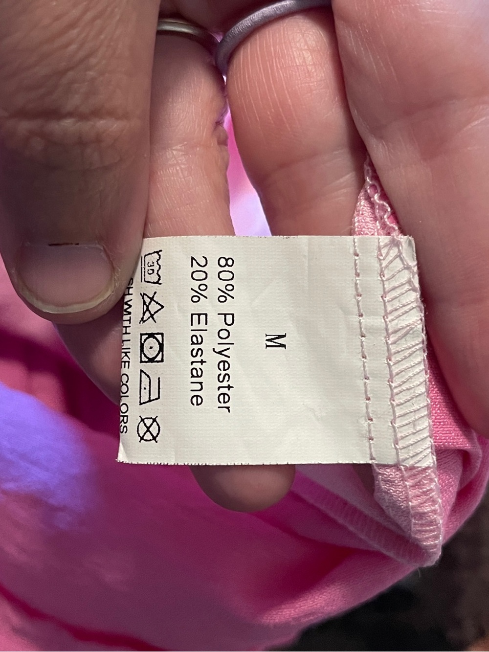 Two-Tone Pink Button-Front Tiered Dress Top - Picture 5 of 6